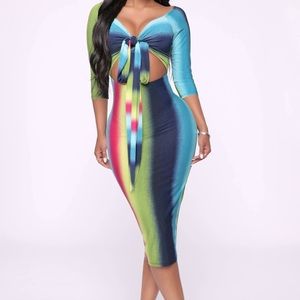FASHION NOVA Always A Fun Time midi dress